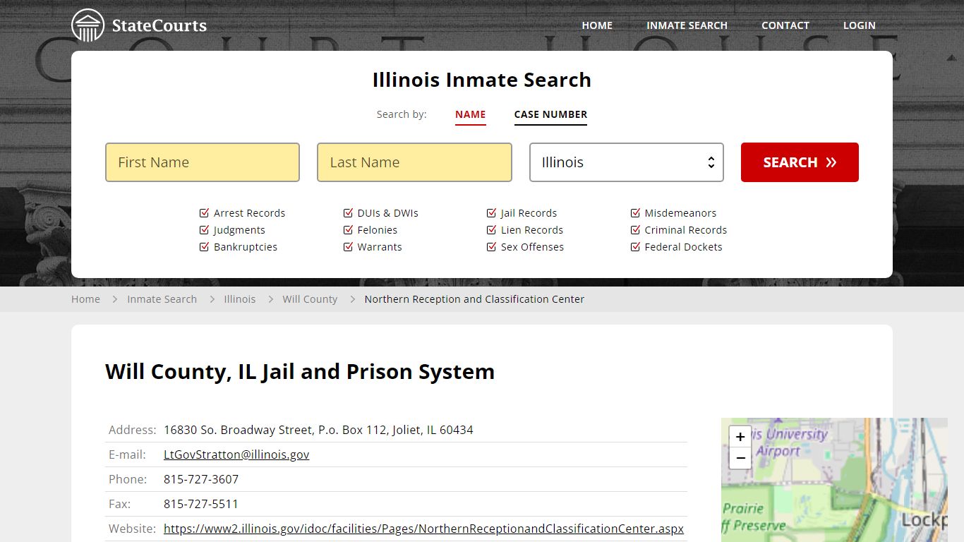 Northern Reception and Classification Center Inmate Records Search ...